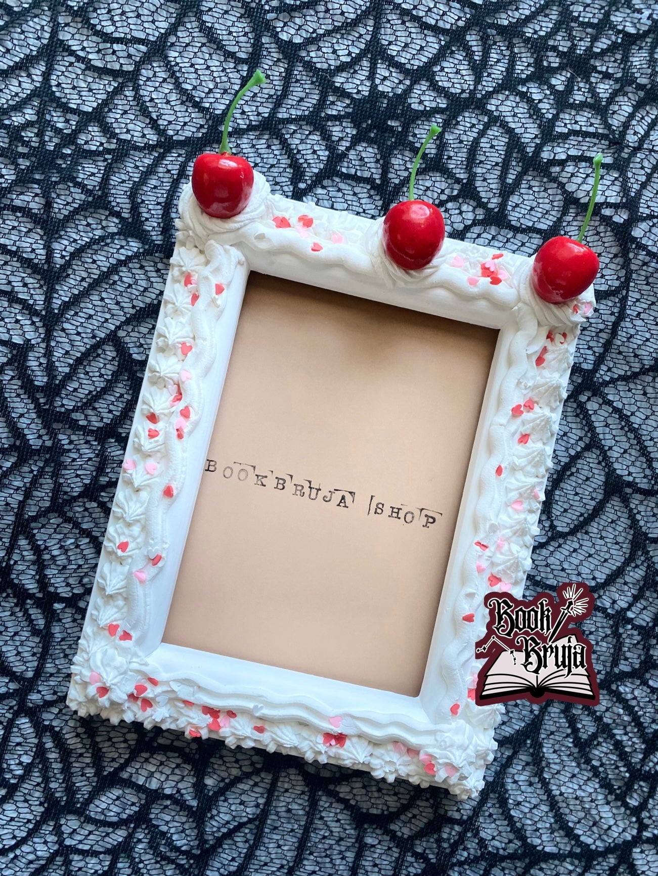 White Extra Cherries On Top Frame