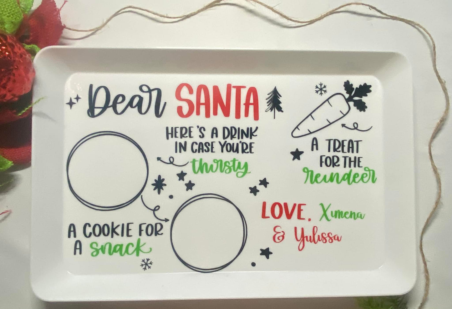 Custom Santa Tray