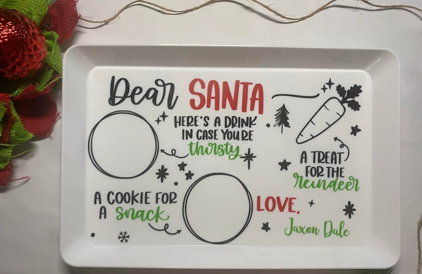 Custom Santa Tray