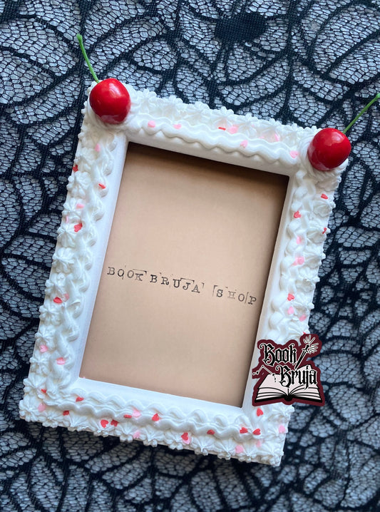 White Cherries On Top Frame