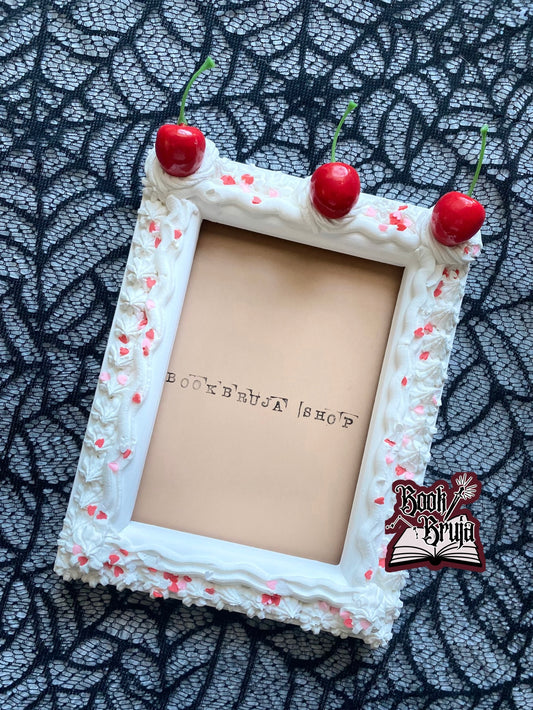 White Extra Cherries On Top Frame