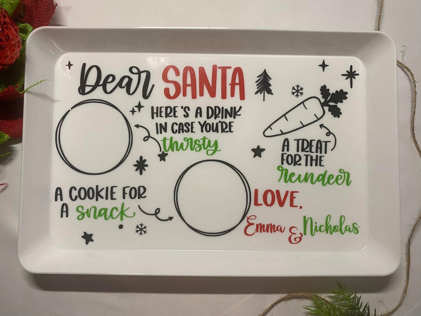 Custom Santa Tray