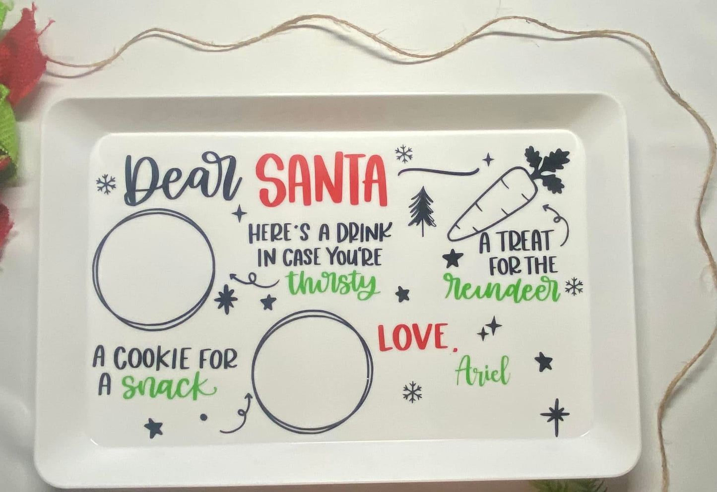 Custom Santa Tray