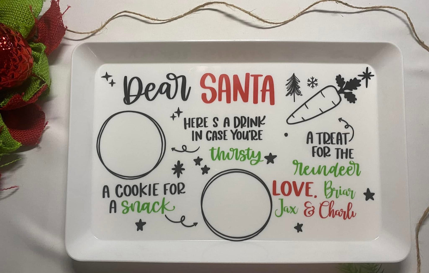 Custom Santa Tray