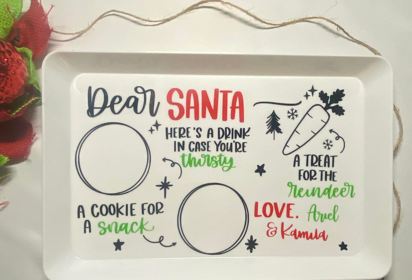 Custom Santa Tray