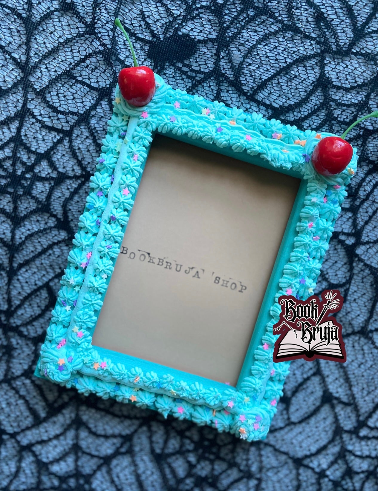 Mint Cherries On Top Frame